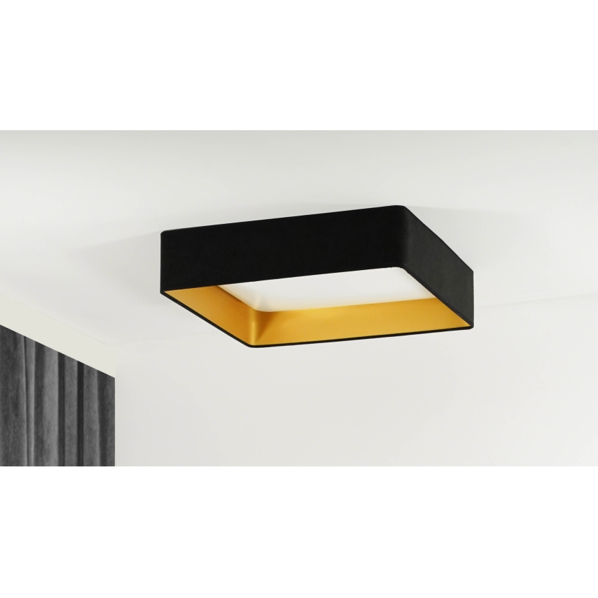 Brilagi - Iluminação de teto LED com regulação VELVET SQUARE SMART LED/36W/230V 2700-6500K Wi-Fi Tuya + controlo remoto preto