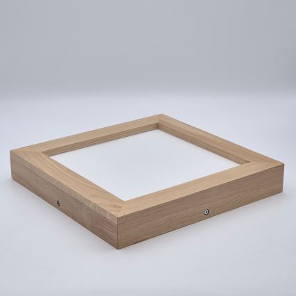 Brilagi - Iluminação de teto para casa de banho LED com regulação WOODY FRAME LED/24W/230V carvalho 30x30 cm 3000-6000K IP44 + comando