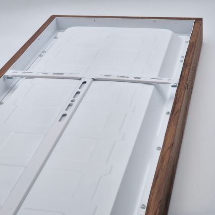 Brilagi - Iluminação de teto para casa de banho LED com regulação WOODY FRAME LED/50W/230V carvalho cereja 120x30 cm 3000-6000K IP44 + comando