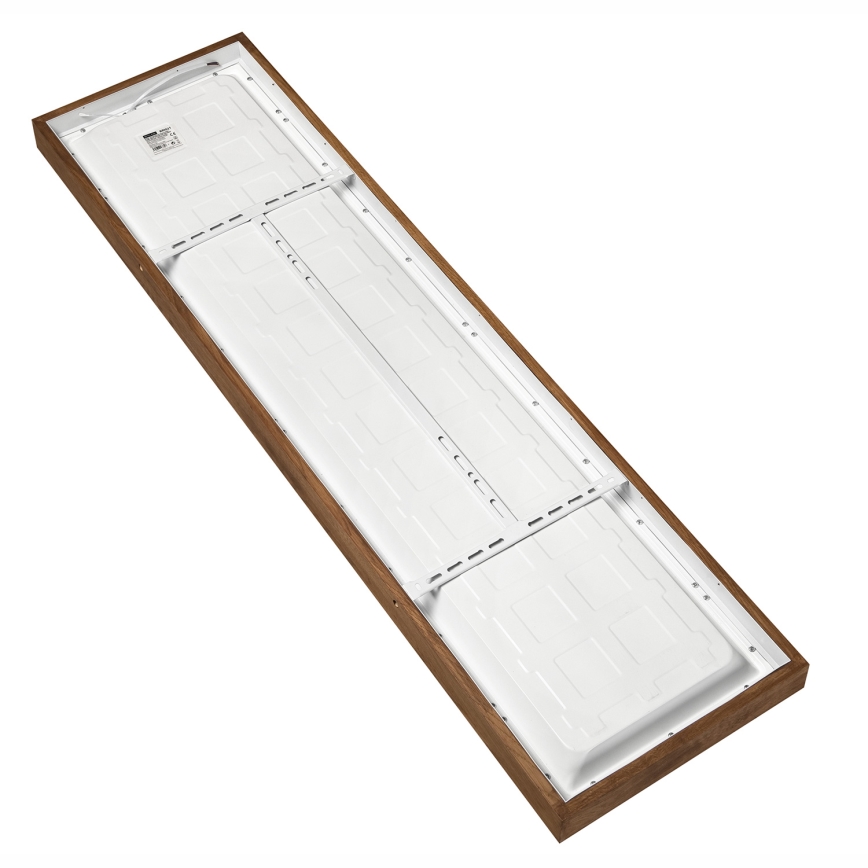 Brilagi - Iluminação de teto para casa de banho LED com regulação WOODY FRAME LED/50W/230V carvalho cereja 120x30 cm 3000-6000K IP44 + comando