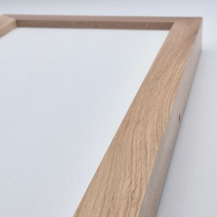 Brilagi - Iluminação de teto para casa de banho LED com regulação WOODY FRAME LED/50W/230V carvalho 120x30 cm 3000-6000K IP44 + comando