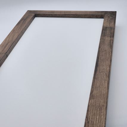 Brilagi - Iluminação de teto para casa de banho LED com regulação WOODY FRAME LED/50W/230V carvalho 120x30 cm 3000-6000K IP44 + comando