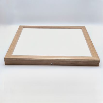Brilagi - Iluminação de teto para casa de banho LED com regulação WOODY FRAME LED/50W/230V carvalho 60x60 cm 3000-6000K IP44 + comando