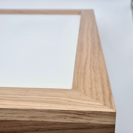 Brilagi - Iluminação de teto para casa de banho LED com regulação WOODY FRAME LED/50W/230V carvalho 60x60 cm 3000-6000K IP44 + comando