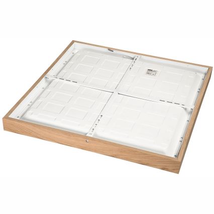 Brilagi - Iluminação de teto para casa de banho LED com regulação WOODY FRAME LED/50W/230V carvalho 60x60 cm 3000-6000K IP44 + comando