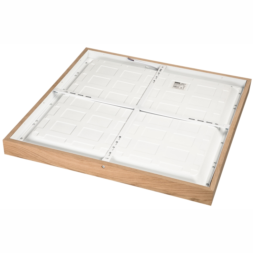 Brilagi - Iluminação de teto para casa de banho LED com regulação WOODY FRAME LED/50W/230V carvalho 60x60 cm 3000-6000K IP44 + comando