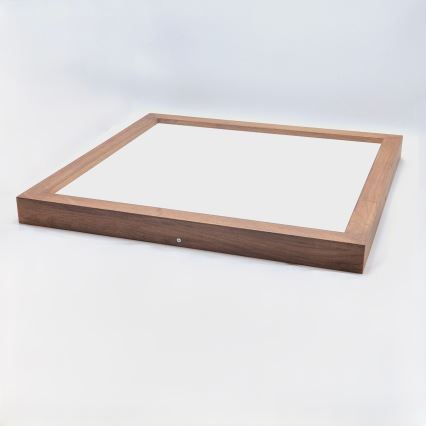 Brilagi - Iluminação de teto para casa de banho LED com regulação WOODY FRAME LED/50W/230V carvalho cereja 60x60 cm 3000-6000K IP44 + comando