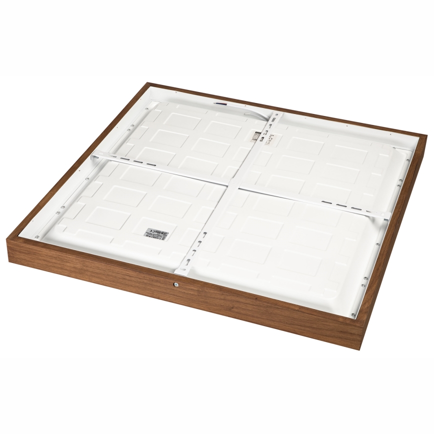 Brilagi - Iluminação de teto para casa de banho LED com regulação WOODY FRAME LED/50W/230V carvalho cereja 60x60 cm 3000-6000K IP44 + comando