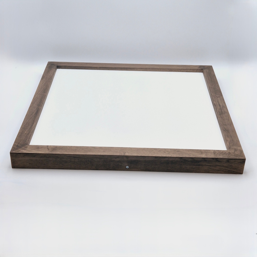 Brilagi - Iluminação de teto para casa de banho LED com regulação WOODY FRAME LED/50W/230V carvalho 60x60 cm 3000-6000K IP44 + comando