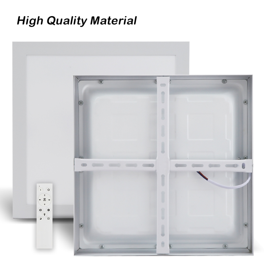 Brilagi - Iluminação de teto para casa de banho LED com regulação FRAME SMART LED/24W/230V 30x30 cm 3000-6000K IP44 branco + comando
