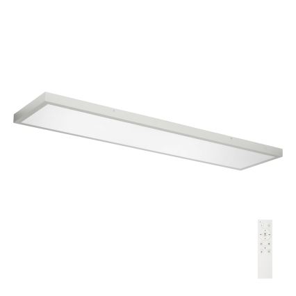 Brilagi - Iluminação de teto para casa de banho LED com regulação FRAME SMART LED/50W/230V 120x30 cm 3000-6000K IP44 prateado + comando