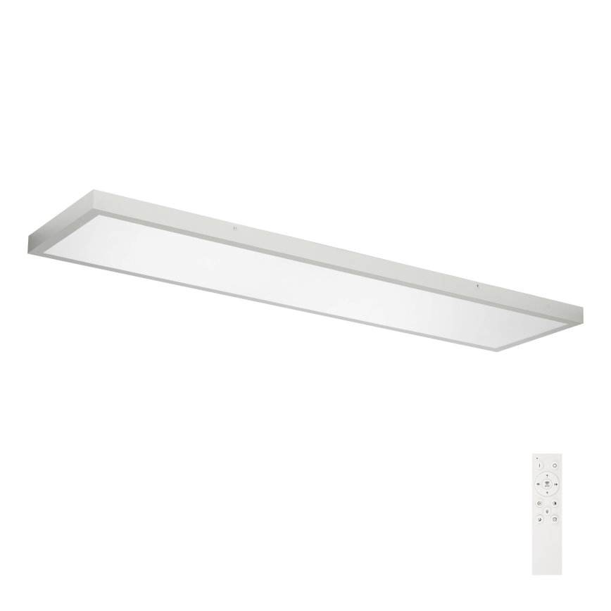 Brilagi - Iluminação de teto para casa de banho LED com regulação FRAME SMART LED/50W/230V 120x30 cm 3000-6000K IP44 prateado + comando