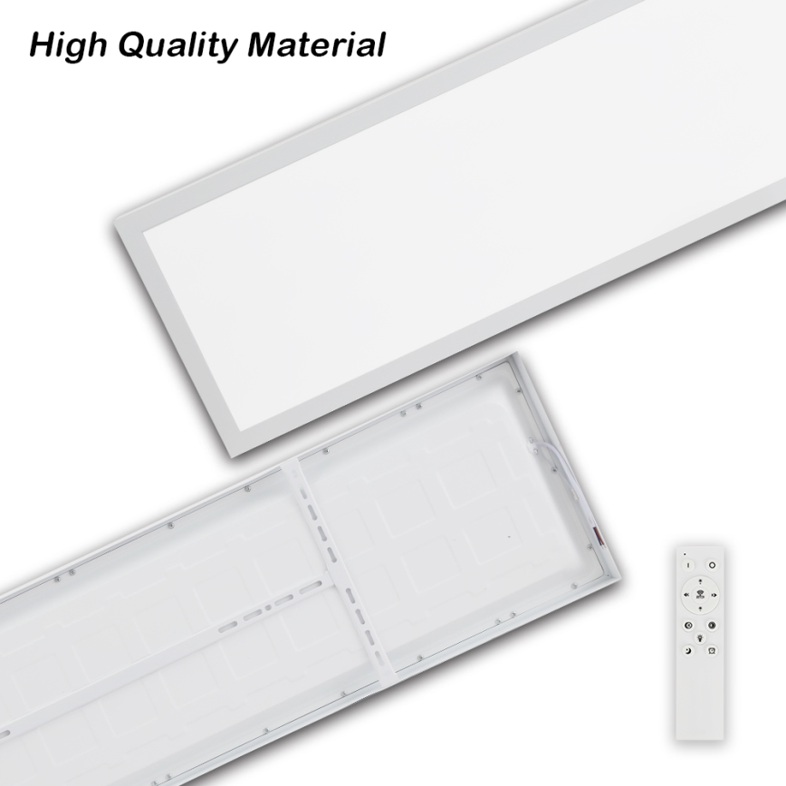 Brilagi - Iluminação de teto para casa de banho LED com regulação FRAME SMART LED/50W/230V 30x120 cm 3000-6000K IP44 branco + comando
