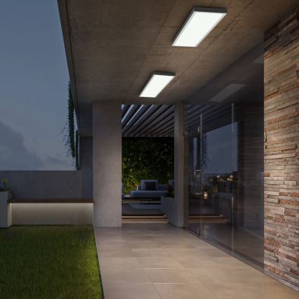 Brilagi - Iluminação de teto para casa de banho LED com regulação FRAME SMART LED/50W/230V 30x120 cm 3000-6000K IP44 branco + comando