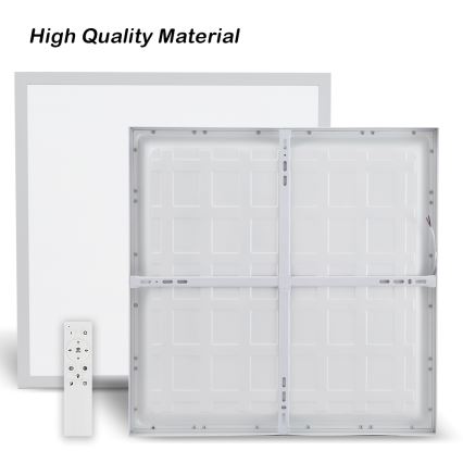 Brilagi - Iluminação de teto para casa de banho LED com regulação FRAME SMART LED/50W/230V 60x60 cm 3000-6000K IP44 branco + comando