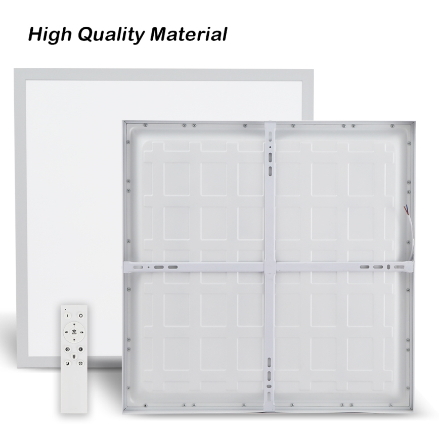 Brilagi - Iluminação de teto para casa de banho LED com regulação FRAME SMART LED/50W/230V 60x60 cm 3000-6000K IP44 branco + comando