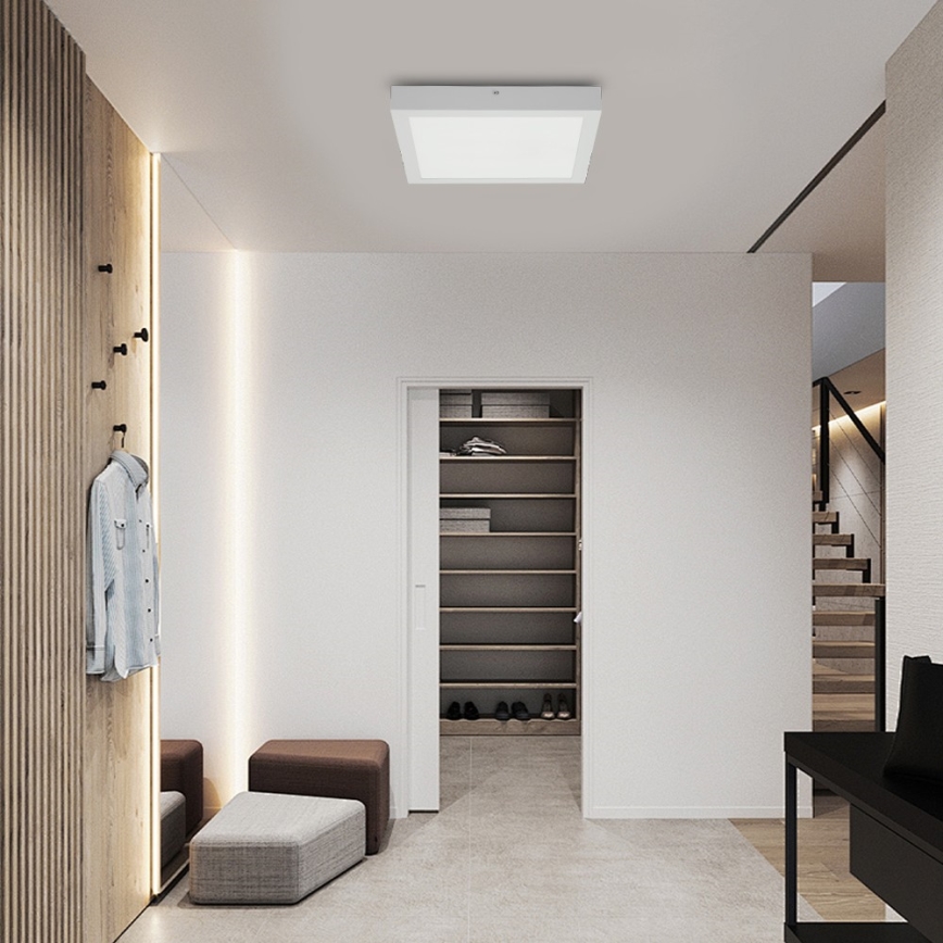 Brilagi - Iluminação de teto para casa de banho LED FRAME LED/24W/230V 30x30 cm 3000/4000/6000K IP44 branco