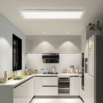 Brilagi - Iluminação de teto para casa de banho LED FRAME LED/50W/230V 30x120 cm 3000/4000/6000K IP44 branco