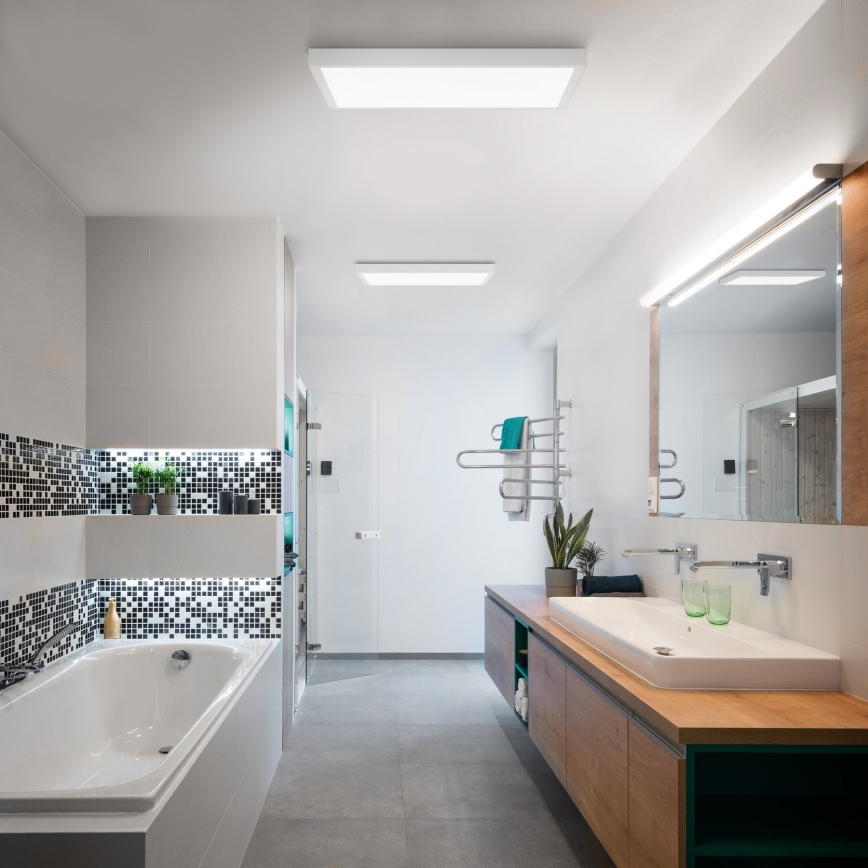Brilagi - Iluminação de teto para casa de banho LED FRAME LED/50W/230V 60x60 cm 3000/4000/6000K IP44 branco