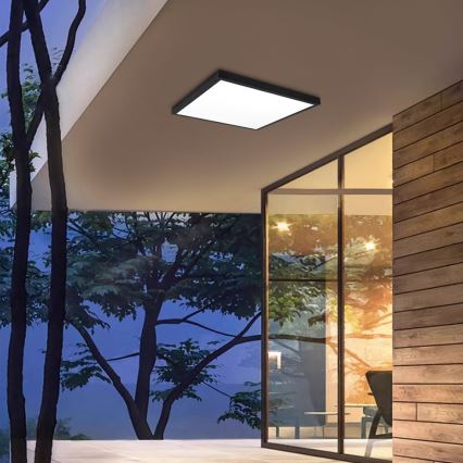 Brilagi - Iluminação de teto para casa de banho LED FRAME LED/50W/230V 60x60 cm 3000/4000/6000K IP44 preto