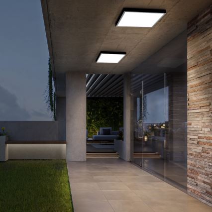 Brilagi - Iluminação de teto para casa de banho LED FRAME LED/50W/230V 60x60 cm 3000/4000/6000K IP44 preto