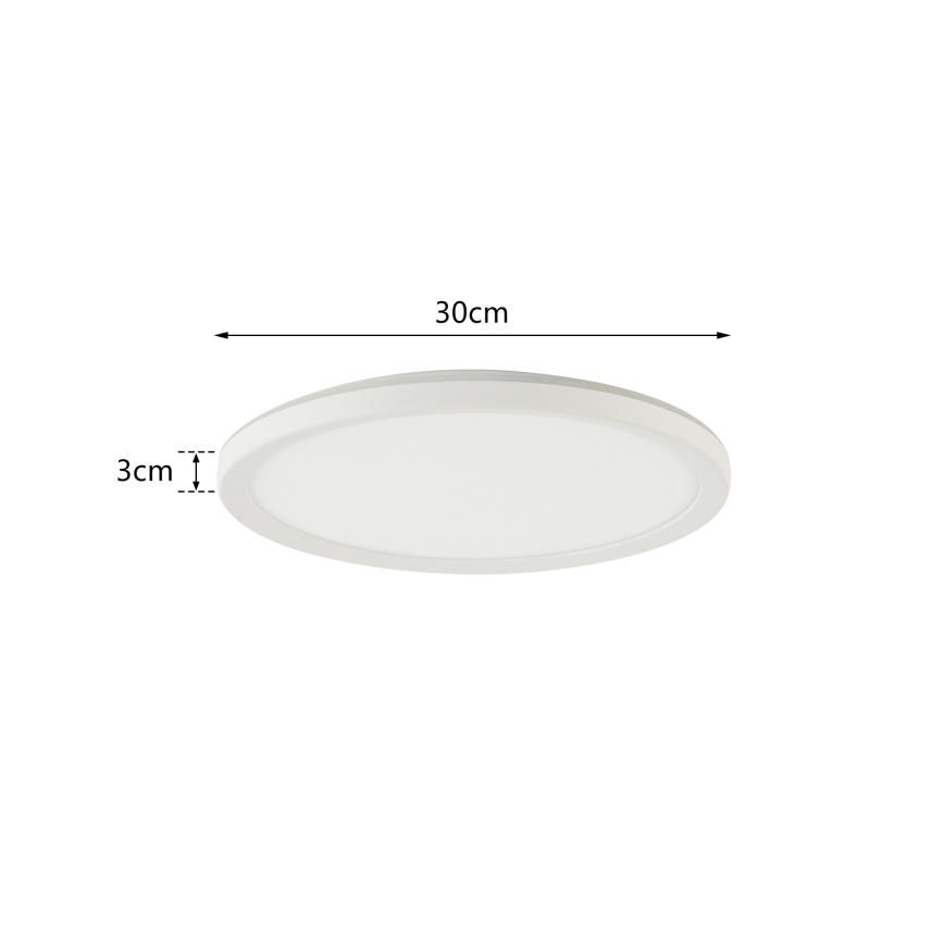 Brilagi - Iluminação de teto para casa de banho LED ULTRA SLIM LED/18W/230V diâmetro 30 cm branco IP54