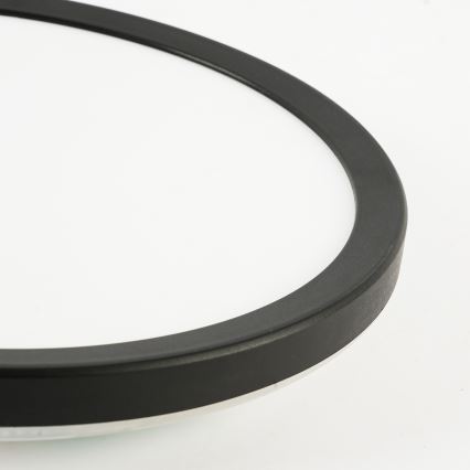 Brilagi - Iluminação de teto para casa de banho LED ULTRA SLIM LED/18W/230V diâmetro 30 cm preto IP54