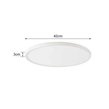 Brilagi - Iluminação de teto para casa de banho LED ULTRA SLIM LED/24W/230V diâmetro 42 cm branco IP54