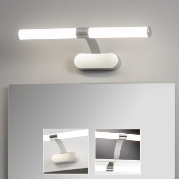 Brilagi - Iluminação LED para espelho 2 em 1 TUBEO LED/6W/230V 40 cm IP44 prateada