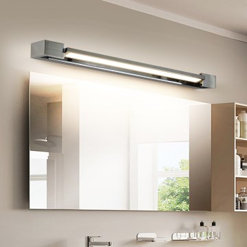 Brilagi - Iluminação LED para espelho de casa de banho AQUA LINE LED/18W/230V 60 cm IP44, acabamento cromado brilhante