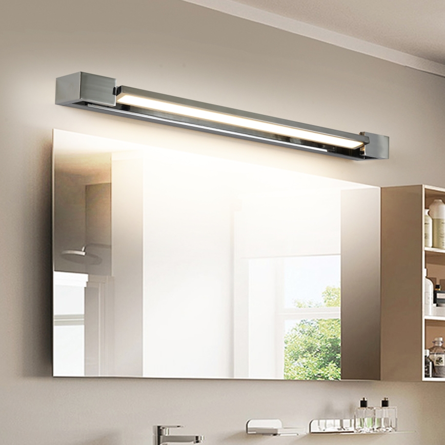 Brilagi - Iluminação LED para espelho de casa de banho AQUA LINE LED/18W/230V 60 cm IP44, acabamento cromado brilhante