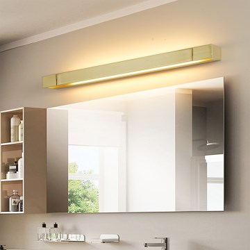 Brilagi - Iluminação LED para espelho de casa de banho AQUA LINE LED/18W/230V 60 cm IP44 dourada CRI 90