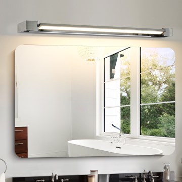 Brilagi - Iluminação LED para espelho de casa de banho AQUA LINE LED/24W/230V 90 cm IP44 cromado brilhante