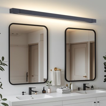 Brilagi - Iluminação LED para espelho de casa de banho AQUA LINE LED/36W/230V 120 cm IP44 preta