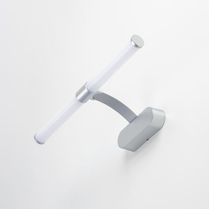 Brilagi - Iluminação LED para espelho 2 em 1 TUBEO LED/6W/230V 40 cm IP44 prateada