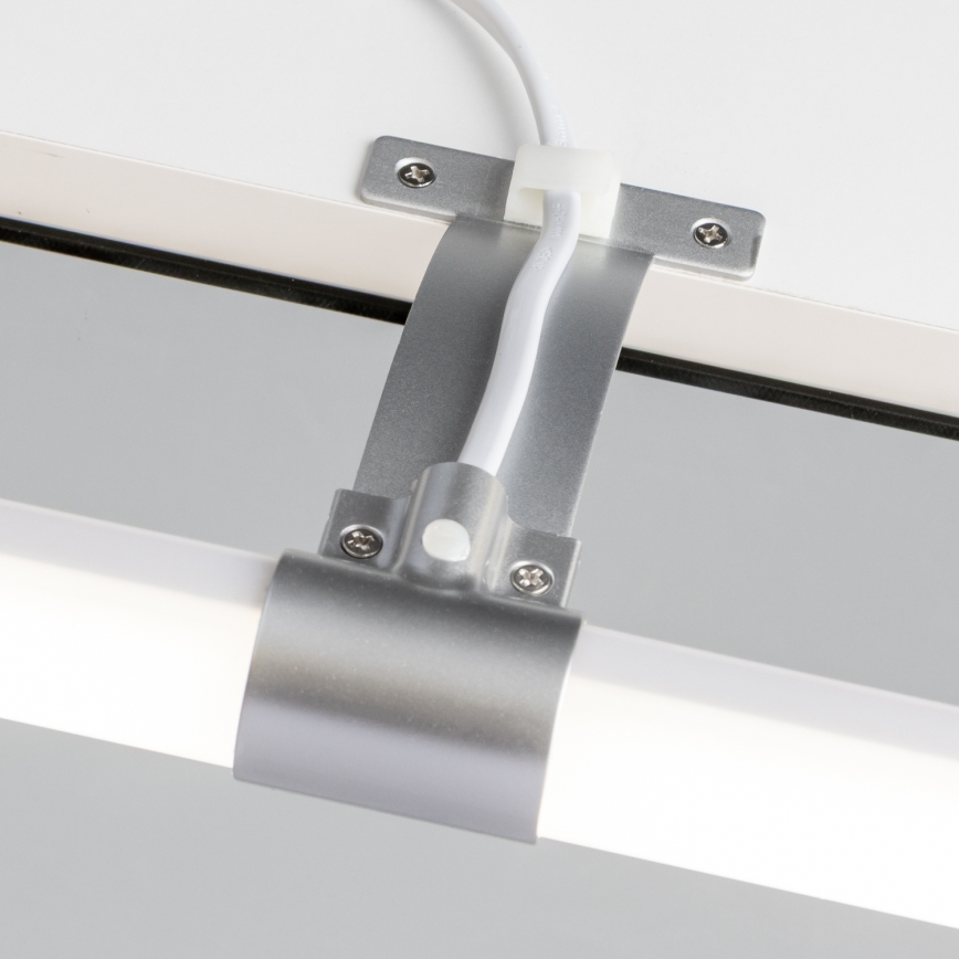 Brilagi - Iluminação LED para espelho 2 em 1 TUBEO LED/6W/230V 40 cm IP44 prateada