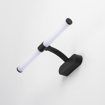 Brilagi - Iluminação LED para espelho de casa de banho 2 em 1 TUBEO LED/6W/230V 40 cm IP44 preto
