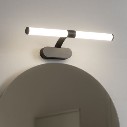 Brilagi - Iluminação LED para espelho de casa de banho 2 em 1 TUBEO LED/6W/230V 40 cm IP44 preto