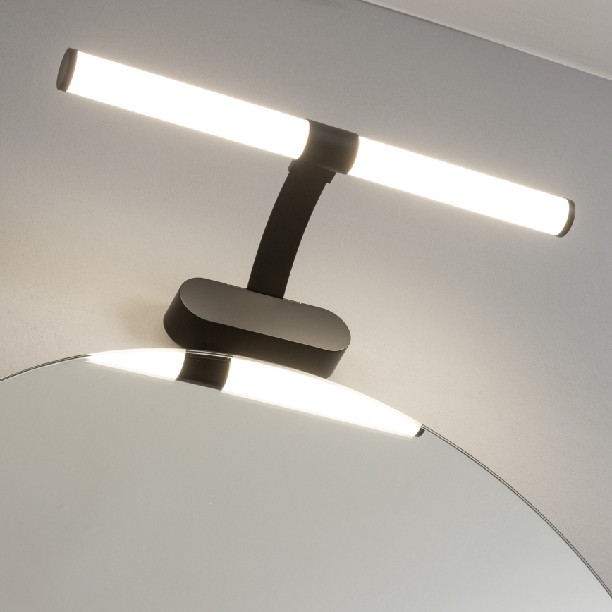 Brilagi - Iluminação LED para espelho de casa de banho 2 em 1 TUBEO LED/6W/230V 40 cm IP44 preto