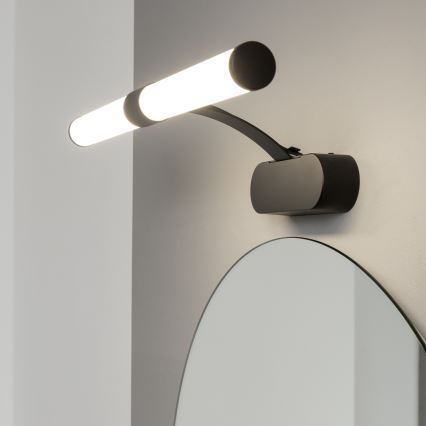 Brilagi - Iluminação LED para espelho de casa de banho 2 em 1 TUBEO LED/6W/230V 40 cm IP44 preto