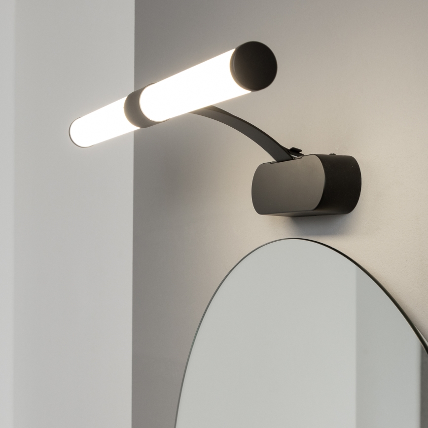 Brilagi - Iluminação LED para espelho de casa de banho 2 em 1 TUBEO LED/6W/230V 40 cm IP44 preto