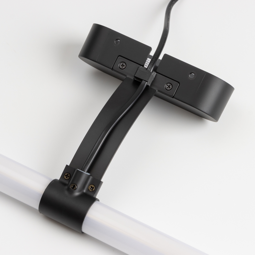 Brilagi - Iluminação LED para espelho de casa de banho 2 em 1 TUBEO LED/6W/230V 40 cm IP44 preto