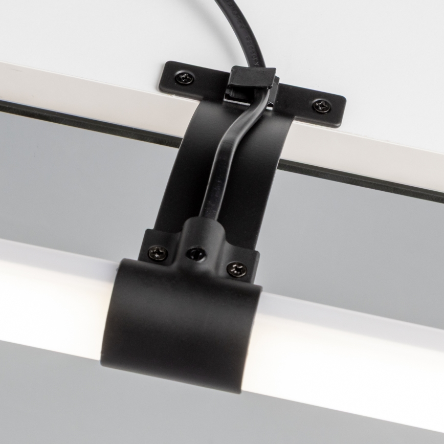 Brilagi - Iluminação LED para espelho de casa de banho 2 em 1 TUBEO LED/6W/230V 40 cm IP44 preto