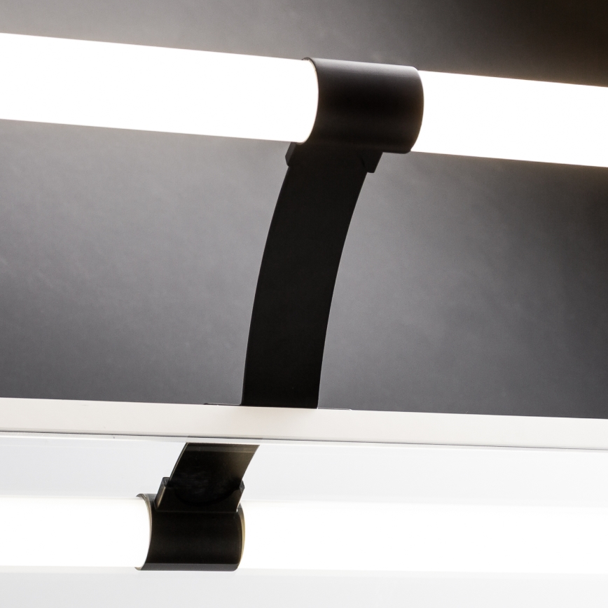 Brilagi - Iluminação LED para espelho de casa de banho 2 em 1 TUBEO LED/6W/230V 40 cm IP44 preto
