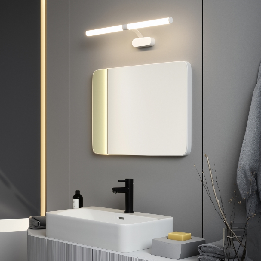 Brilagi - Iluminação LED para espelho de casa de banho 2 em 1 TUBEO LED/8W/230V 60 cm IP44 branca