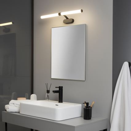 Brilagi - Iluminação LED 2 em 1 para espelho de casa de banho TUBEO LED/8W/230V 60 cm IP44 preta