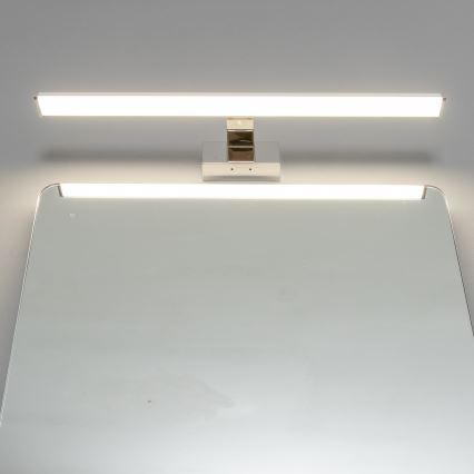 Brilagi - Iluminação de espelho para casa de banho 3 em 1 VESTRA LED/12W/230V 60 cm IP44 cromado brilhante
