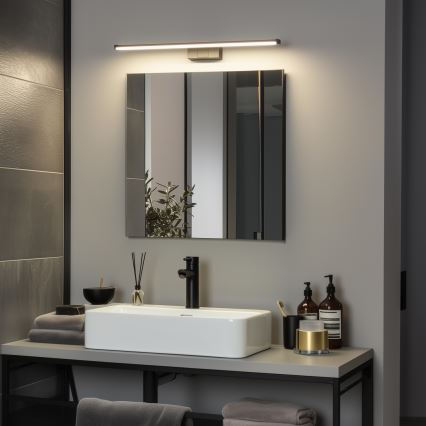 Brilagi - Iluminação LED 3 em 1 para espelho de casa de banho VESTRA LED/12W/230V 60 cm IP44 preta