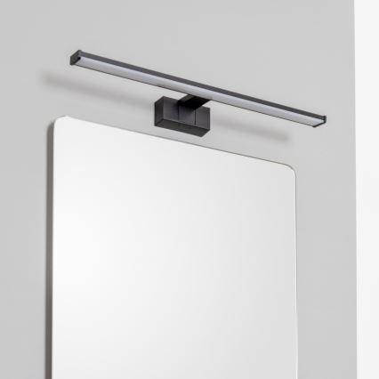 Brilagi - Iluminação LED 3 em 1 para espelho de casa de banho VESTRA LED/12W/230V 60 cm IP44 preta