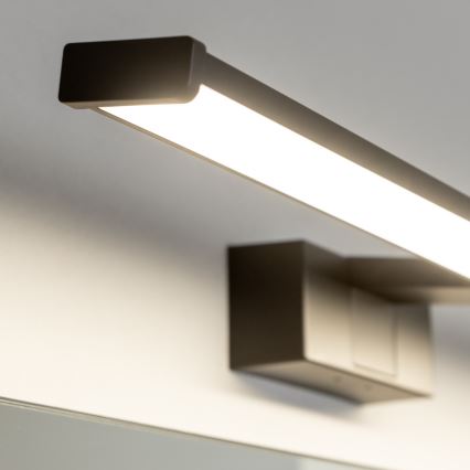 Brilagi - Iluminação LED 3 em 1 para espelho de casa de banho VESTRA LED/12W/230V 60 cm IP44 preta
